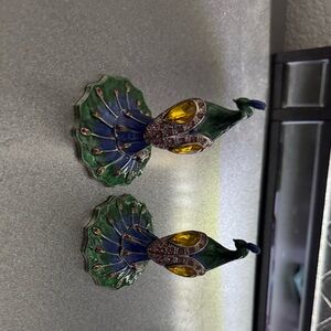 Colorful Peacock Figurines